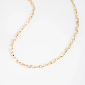 Collar con eslabones ovalados diseño clásico