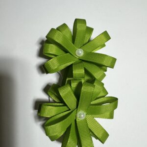 Accesorio para bebé con listón de 1 cm en tono verde limón