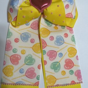 Moño mariposa con diseño de paletas